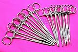 12 PC Mosquito HEMOSTAT Forceps 5" Curved/Straight Stainless (CYNAMED)