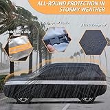 Aoulette SUV Car Cover Waterproof All weather,Outdoor Full Exterior Covers for SUV,Universal Fit Toyota RAV4, BMW X3/X4, Audi Q5, Buick Enclave, Cadillac SRX, GMC Terrain, Kia Sorento etc.(Up to 190")