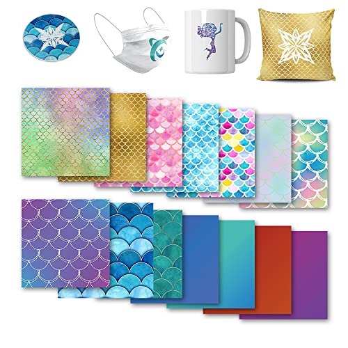 Lucky Goddness Mermaid Transfer Paper,24PCS