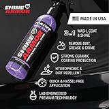 Ceramic Coating Top Coat for Cars Fortify Quick Coat Car Wax Polish Spray Waterless Wash & Wax Hydrophobic Top Coat Polish & Polymer Paint Sealant Detail Protection 16 Fl Oz by SHINE ARMOR