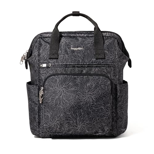 Baggallini Securtex Anti-Theft Windsor Backpack for Travel, Work & Collage, RFID & Locking Zipper, Up to 16" Laptop