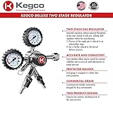 Kegco Premium Commercial Grade Dual Gauge Two Product CO2 Draft Beer Regulator