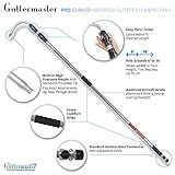 Guttermaster Pro Telescopic Water Fed Pole, Gutter Cleaning Tool with Curved End -Easy Gutter Cleaning from the Ground, Connects to Most Garden Hoses, No Special Attachments Needed,Extends 16 Feet