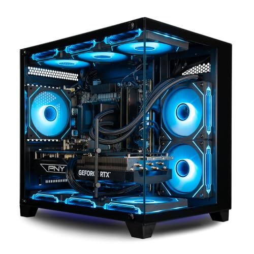 Panorama Gaming PC Desktop (NVD GeForce RTX 5080, Intel 24-Core i9-14900KF Processor, 32GB DDR5 RAM, 2TB NVMe SSD, WiFi 6E + BT, RJ45, HDMI, Windows 11 Pro) Best 2025 Prebuilt Tower RGB Gamer Computer