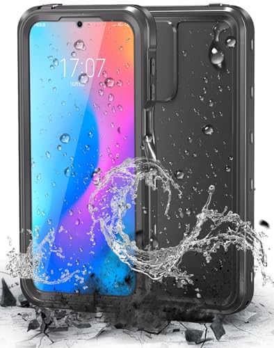 Hualele Moto G Play 2024 Case Waterproof, Built in Lens & Screen Protector Rugged Full Body Heavy Duty Protective Shockproof IP68 Underwater Case for Moto G Play 2024 Black