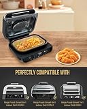 130PCS Air Fryer Liners Disposable for Ninja FG551/DG551 6-in-1 Indoor Grill, MMH Air Fryer Parchment Paper Liner Rectangular for Ninja Smart XL Air Fryer, Ninja IG601 Foodi Airfryer Oven Accessories