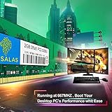 Rasalas DDR2 800 PC2-6400 DDR2 4GB Kit (2x2GB) DDR2-800 Udimm Ram Desktop PC2-6400U 2RX8 1.8V CL6 240 Pin Non-ECC Unbuffered Desktop RAM Memory Modules