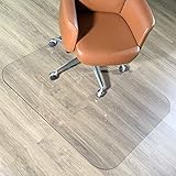 [Upgraded Version] Crystal Clear 1/5" Thick 47" x 35" Heavy Duty Hard Chair Mat, Can be Used on Carpet or Hard Floor