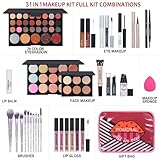 Makeup Kit For Women Full Kit Eyeshadow Eyeliner lipgloss, Lipstick Makeup brushes Mascara Eyebrow pencil Concealer Face Powder Primer make up Set For Girls Beginners