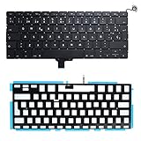 Padarsey Replacement Backlit Backlight Keyboard with 80 PCE Screws Spanish ESPAÑOL Spanish Teclado Compatible for MacBook Pro Unibody 13-inch A1278 2008-2015 Year