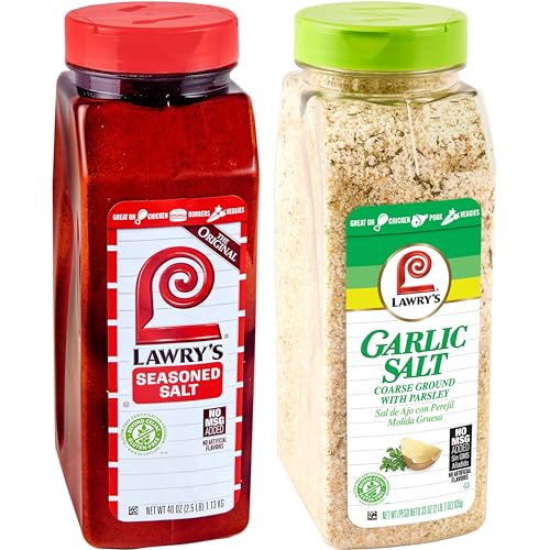 Lawry's Seasoned Salt and Garlic Salt Bundle, 73 oz
