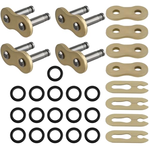 Carbbia 520HV 520 Chain Master Link Connecting Links with O-Ring for Motorcycle Dirt Bike Pack of 4 Masterlink
