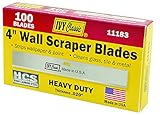 IVY Classic 11183 4" Wall Scraper Blades, USA, 100-Pack