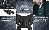 KUNN Tool Belt Suspenders Padded Carpenter Construction Electrician Work Suspender with Attachment Loops for Men,Black