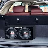 MTX TNP212D2 12" 1200W Dual Loaded Car Subwoofer Audio w/ Sub Box and Amplifier