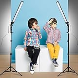 GSKAIWEN 180 LED Light Photography Studio LED Lighting Kit Adjustable Light with Light Stand Tripod Photographic Video Fill Light