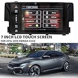 TepHnf 7-inch Nav OEM Touch Screen Display for Radio for Honda Civic 10th 2016-2018 39710-TBA-305 39710-TBA-A11 39710-TBA-A21