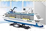 FULHOLPE Technology Cruise Ship Building Blocks Set, MOC Boat Molecular of The Seas Model Bricks Construction Toy - 2428 Pieces