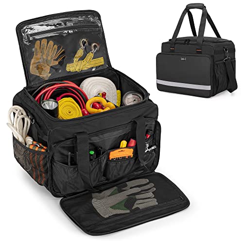 samdew Large Recovery Gear Bag, Recovery Equipment Bag for Offroad Gear Kit, Recovery Gear Box for Tire Repair Tools, Bag for Tow Straps, Shackles & Towing Accessories for Vehicle or Trucks, Bag Only