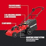 CRAFTSMAN Electric Lawn Mower, 20-Inch, Corded, 13-Ah (CMEMW213), Red