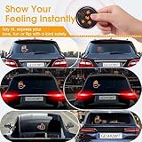 Car Accessories for Men - Car Finger Light with 6 Gestures Remote - Show Your Feelings to Drivers - Ideal Gift Hand Gesture Lights, Truck Accessories, Finger Flicker Car LED Signs for Men and Women