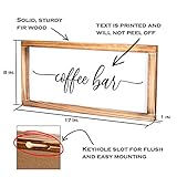 Coffee Bar Sign Decor 8x17 Inch, Coffee Sign, Coffee Decor for Coffee Bar Accessories, Coffee Table Decor, Coffee Wall Sign, Coffee Bar Sign White, Coffee Bar Decor Farmhouse Sign Bar Decor