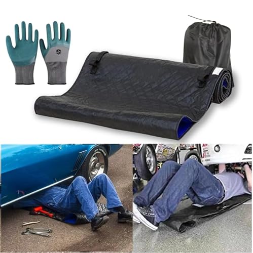Creeper Pad Car Repair Creeper Mat Black Automotive Creeper Rolling Pad for Working On The Ground 70X150CM Working Excellent Car Repairing