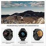 Garmin fēnix® 8 – 43mm, AMOLED, Sapphire, Premium Multisport GPS Smartwatch, Long-Lasting Battery Life, Dive-Rated, Built-in LED Flashlight, Carbon Gray DLC Titanium with Pebble Gray Band