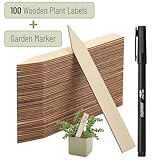 Mr. Pen- Wooden Plant Labels with Marker, 100 Pcs, 6“, Wooden Plant Markers, Plant Tags Wood Garden Labels, Wood Plant Labels Wood Plant Markers Wooden Garden Markers, Plant Labels Wooden