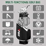 PGM Golf Bag for Men and Women - Standard Design Anti-Collision Fixed Rack, Water-Resistant Material for Golf Club Protection