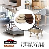 Felt Furniture Pads X-PROTECTOR 133 PCS Premium Furniture Pads - Felt Pads Furniture Feet Best Wood Floor Protectors - Protect Your Hardwood & Laminate Flooring! Brown and Beige