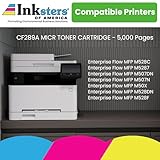 Inksters of America Remanufactured MICR Toner Cartridge Replacement for HP 89A CF289A - Used with: HP Laserjet Enterprise Flow MFP M528C,MFP M528Z, M507DN, M507N, M507X, MFP M528DN, MFP M528F