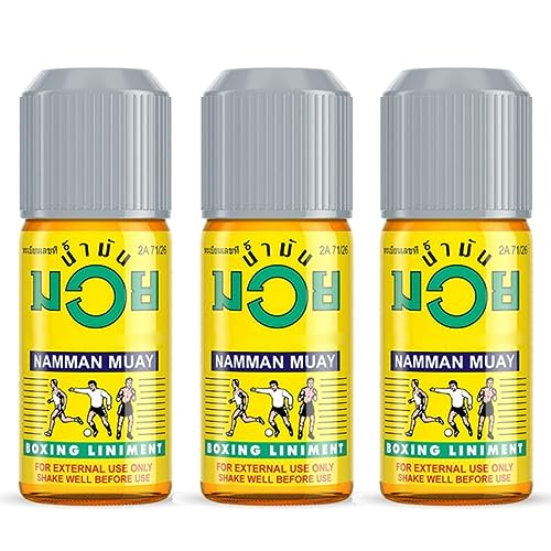 Namman Muay Original Thai Boxing Oil Liniment Muscle Temporary Relief 120ml Pack of 3