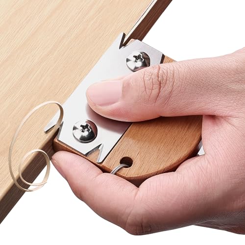 DRAXZOR Edge Banding Trimmer, 2025 Upgraded Wood Edge Band Cutter with Wooden Handle and Stainless Steel Blade, Professional Veneer Edge Trimmer Tool for Woodworking, Veneer, PVC