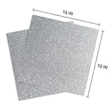 Silver Glitter Cardstock 12 x 12, Paper for Cricut, Thick Card Stock for Card Making, Scrapbooking, Craft(250Gsm 30Sheets)…