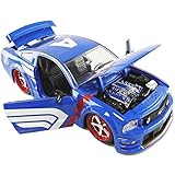 Jada 1:24 Diecast 2006 Ford Mustang GT with Captain America Figure