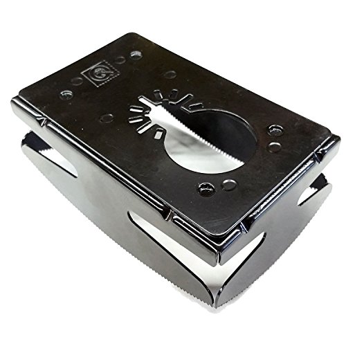 Qbit SQ1000-S Stainless Steel Cut Outs, Magnepull QBit Outlet Square Slot Cutter Box for Oscillating Power Multi-Tools to Cut-in Single Gang Wall Boxes Drywall Tools for Home Improvement