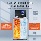 Happybuy 6L Laboratory Chiller Circulator, -4°F-212°F Recirculating Pump, LCD Display, 304 Stainless Steel Water Bath Cooling System