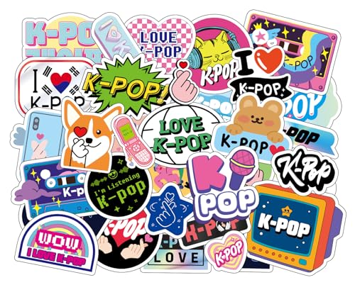 50 PCS Korean K-POP Photocard Sticker Pack Cute, Stickers for Kids Teens Adult, Laptop, Computer, Skateboard, Water Bottles, Phone