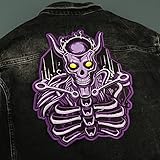 Susanoo Sasuke Skull Patch, Large Skeleton, Fantasy Manga Anime, Anime Lover Gift, Embroidered Back Patches, Iron On, 9.7 x 11.6 inches