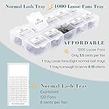 Obeyalash 1000 Loose Fans Handmade Promade Fans Lashes 3D 0.07mm C Curl Premade Fans Eyelash Extensions 8-15mm Mixed Length Multiple Options Easy Application Promades Eyelash Fans (3D 0.07 C 8-15 mix)