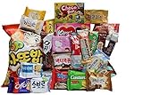 KOREAN PREMIUM SNACK BOX_Assorted Package Popular Deluxe Korean Brand Snacks and More! Perfect for GIFT | College Care Package | Gift Care Package | Asian Snack Box | Korean Chips | 27 Packs