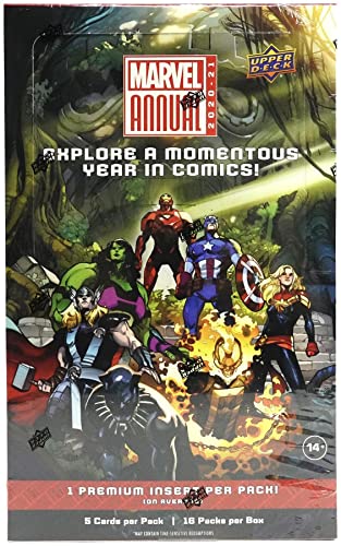 Upper Deck Marvel Annual Hobby Box (2020/21) - 16 Packs, 5 Cards Each
