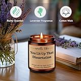 GSPY Graduate Candle - PhD Graduation Gifts, Doctorate Degree Gifts for Women, Men - Funny Dissertation, Congratulations Grad, 2025 Graduation Present for Him, Her, Doctoral Graduates, PhD Student