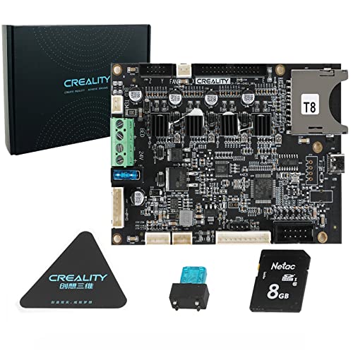2022 Upgrade Official Ender 3 S1 Mainboard, 32 Bit Silent Mainboard, V2.4 Silent Board with TMC2208 Drivers, Including 8GB SD Card, Board Fuse. Just Fit for Ender 3 S1 and Ender 3 S1 Pro 3D Printer