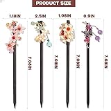 4 PCS Wooden Hair Sticks Chinese Traditional Flower Hair Sticks for Long Hair Hair Chopsticks for Women Girl Classic Vintage Flower