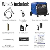 Westinghouse 11000 Peak Watt Dual Fuel Portable Inverter Generator, Remote Electric Start, Transfer Switch Ready, Gas and Propane Powered, Low THD - Safe for Electronics, Parallel Capable, CO Sensor