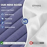 BAMBOO COOL Men's Boxer Shorts 4 Pack Underwear for Men Relaxed Fit Stretch Short