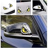 6 Pcs Reflective Car Sticker Decal, Reflective Motorcycle Helmet Sticker, Cat Eye Stickers, Helmet Reflective Decal, for Car Bumpers, Window, Laptop, Wall