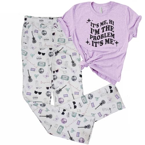 The Paisley Box Pajamas for Women – Woman's Pajama Set, Pop Star I'm the Problem PJ Set (I'm the Problem, size medium)